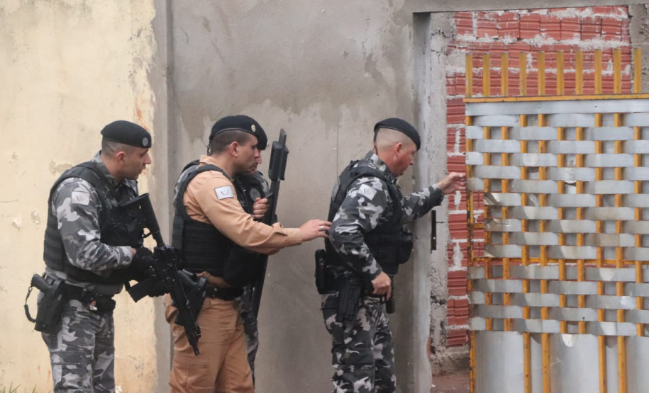 Operação da Segurança em Maringá e região reúne mais de 300 policiais, cães e aeronaves