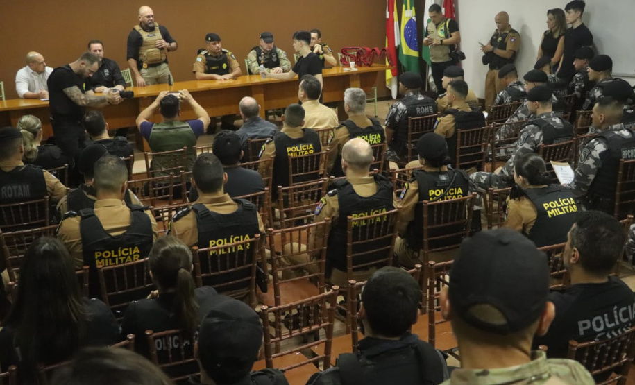 Operação da Segurança em Maringá e região reúne mais de 300 policiais, cães e aeronaves