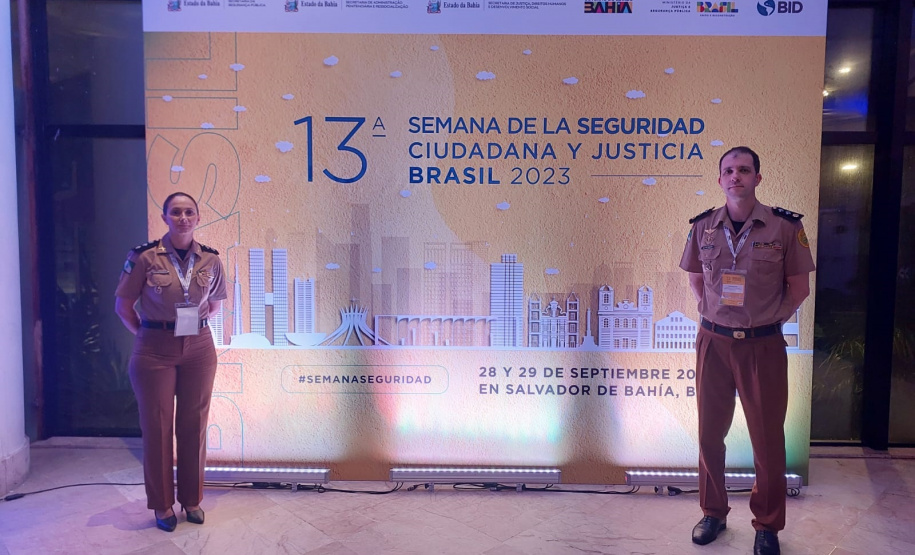 Policiais paranaenses palestram na Semana de Segurança Cidadã e Justiça em Salvador