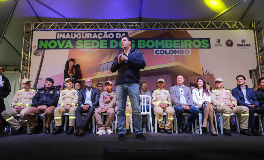 O governador Carlos Massa Ratinho Jr inaugura Nova Sede dos Bombeiros em Colombo.