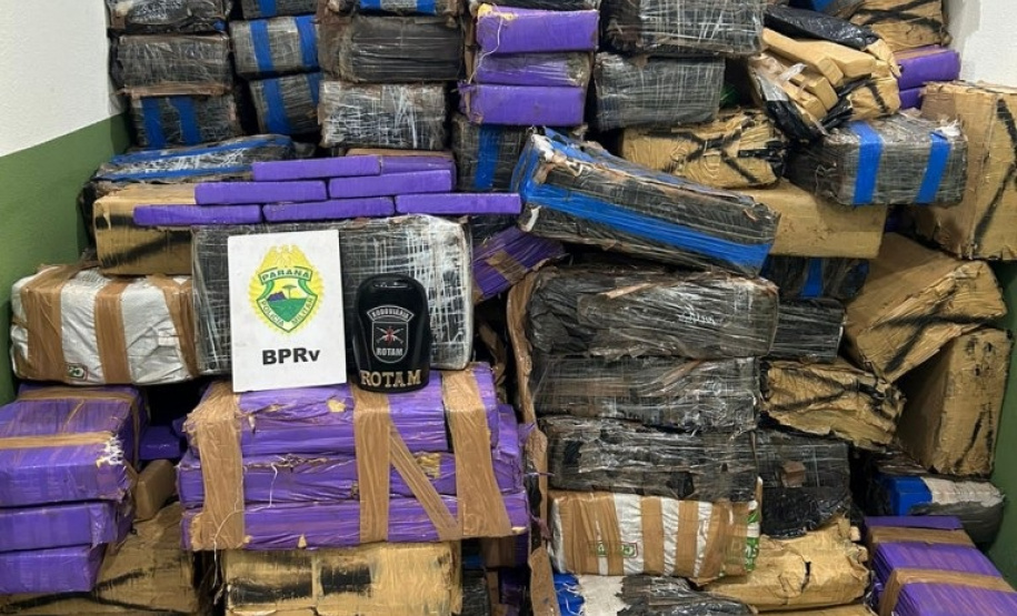 BPRV apreende 3 toneladas de maconha em operação no Norte do Paraná