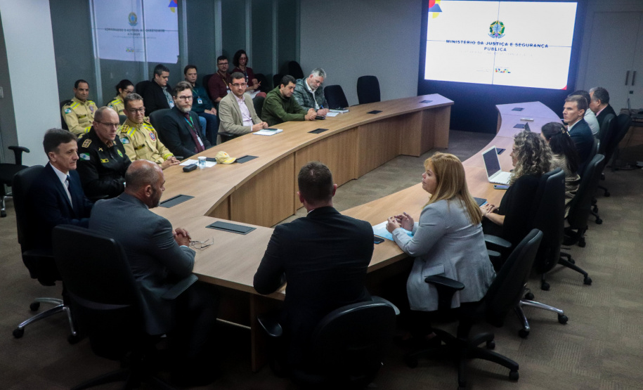 Sesp recebe visita dos representantes do Ministério da Justiça e Segurança Pública
