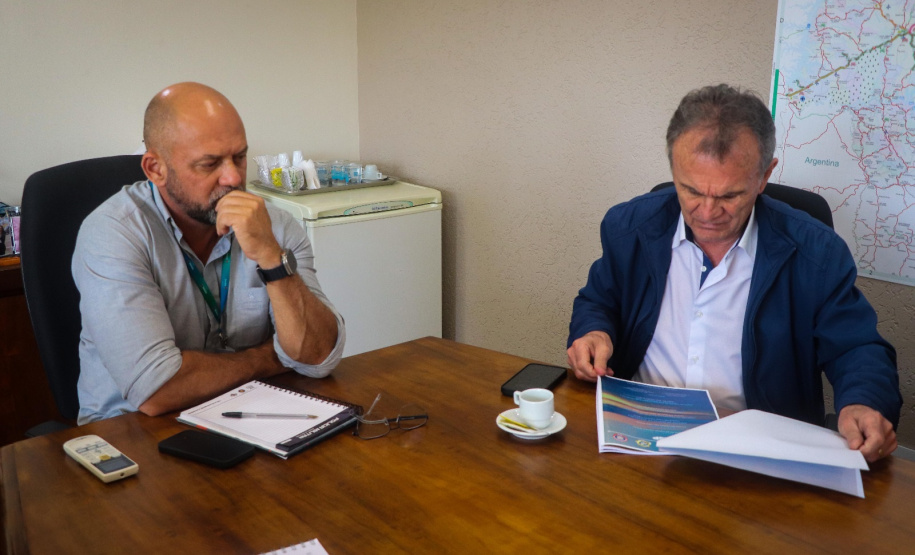 Secretário Hudson recebe o deputado federal Toninho Wandscheer