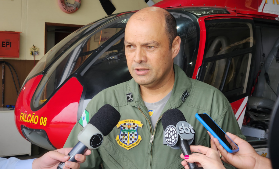Paraná envia helicóptero para auxiliar atendimento em Santa Catarina