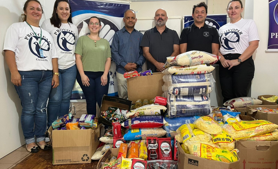 Forças da Segurança Pública se unem em evento que arrecadou 13 toneladas de alimentos
