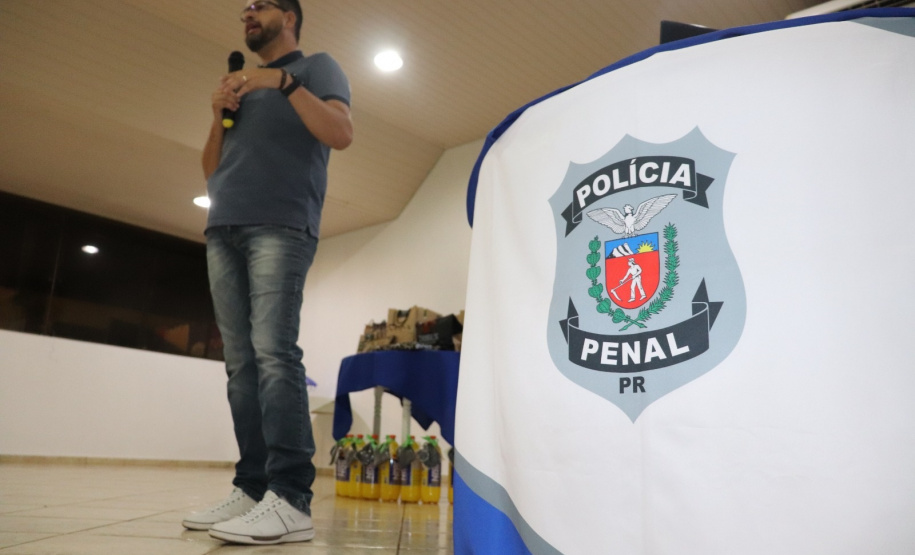 Servidores da Polícia Penal se unem em evento de conscientização contra o câncer de próstata, em Cascavel