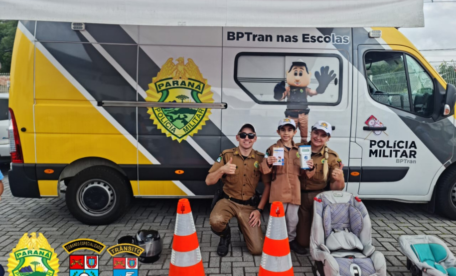 BPTran nas escolas permanece conscientizando crianças com atendimentos em Curitiba e região metropolitana