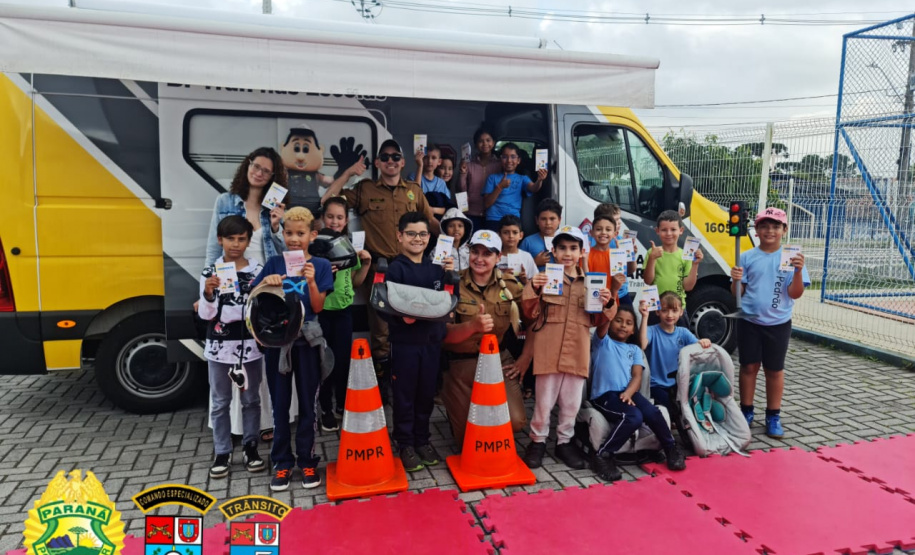 BPTran nas escolas permanece conscientizando crianças com atendimentos em Curitiba e região metropolitana