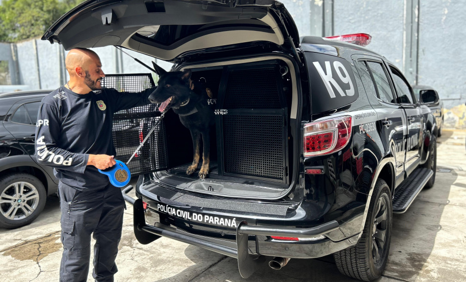 PCPR recebe sete novas viaturas blindadas para Núcleo de Operações com Cães