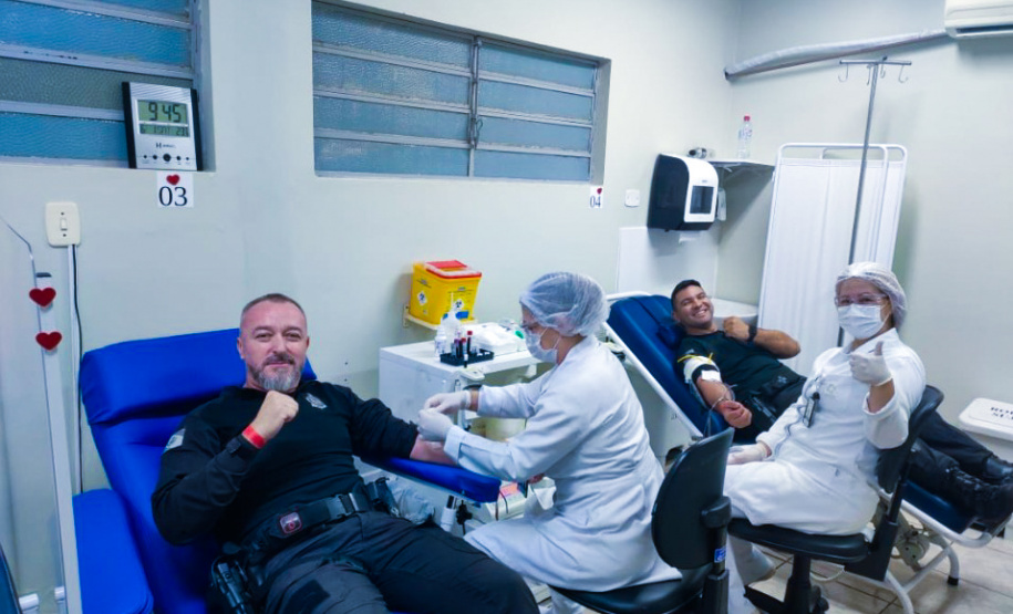 Polícia Penal leva 56 servidores para doação de sangue coletiva em todo o Estado