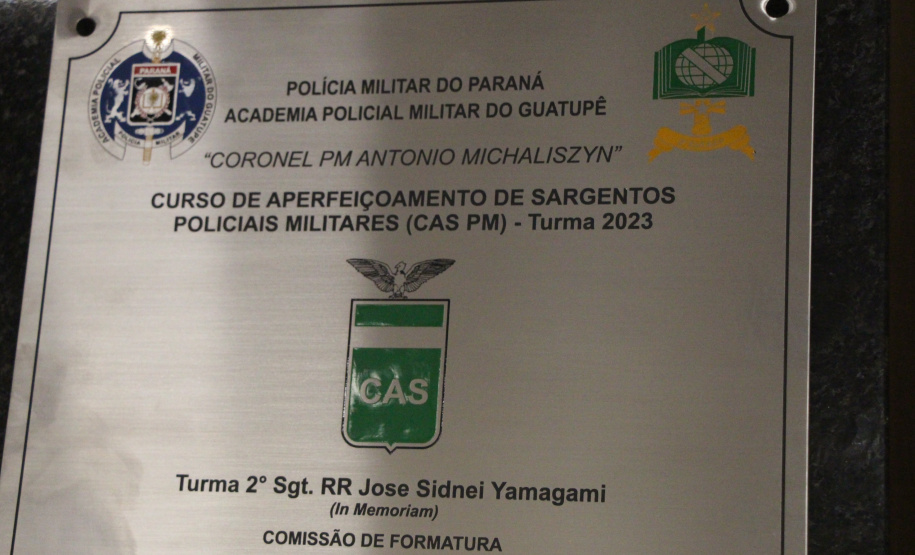 Solenidade marca o encerramento do Curso de Aperfeiçoamento de Sargento da Polícia Militar do Paraná em Maringá