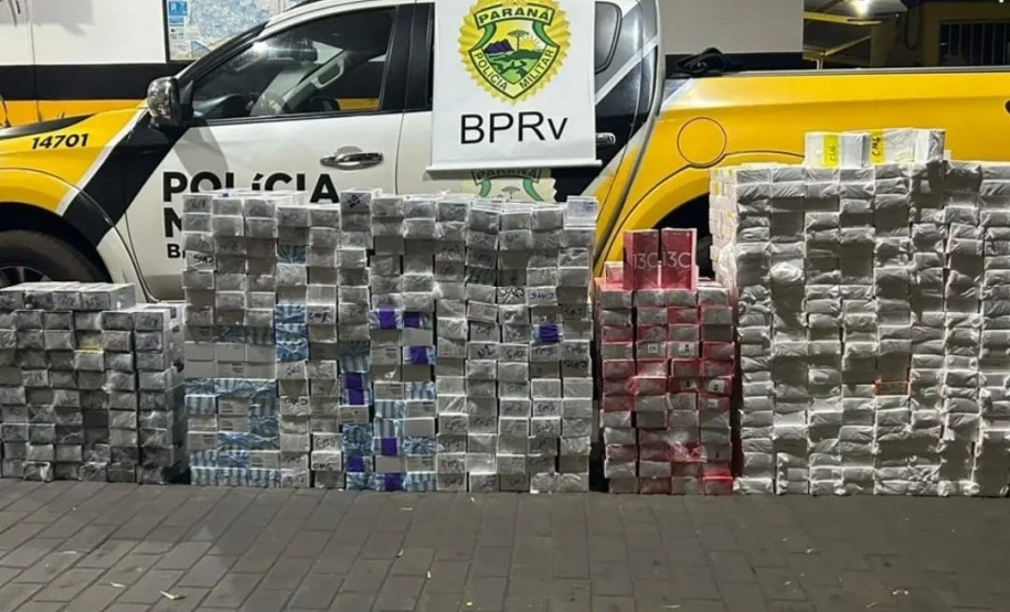 PMPR apreende mais de 5 mil produtos sem nota fiscal nas cidades de Floresta e Iguaraçu no Paraná