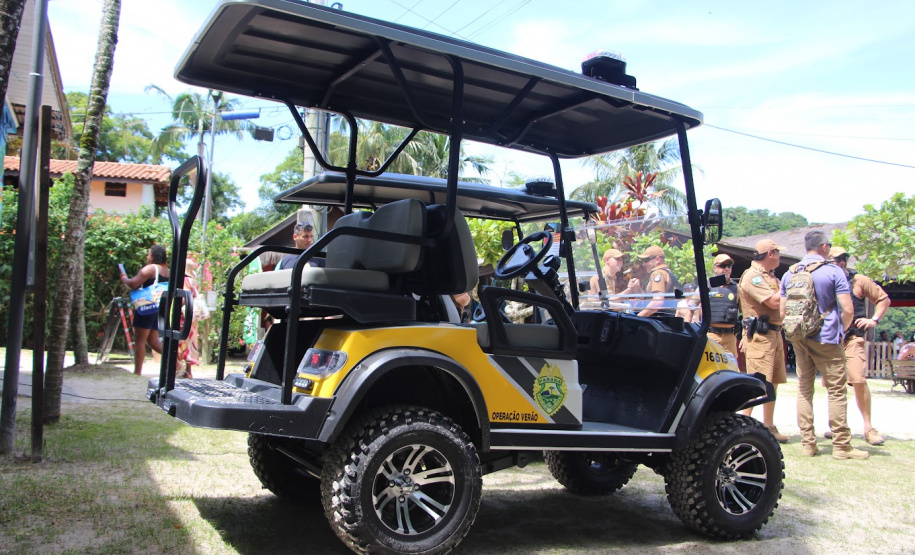 Polícia Militar recebe dois UTVs elétricos para reforço do policiamento na Ilha do Mel