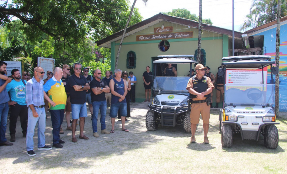 Polícia Militar recebe dois UTVs elétricos para reforço do policiamento na Ilha do Mel