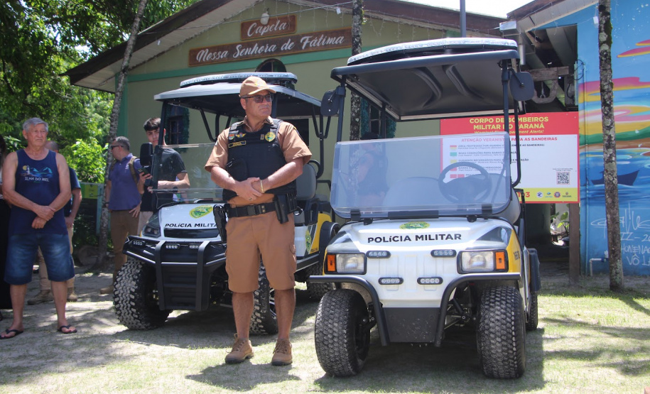 Polícia Militar recebe dois UTVs elétricos para reforço do policiamento na Ilha do Mel