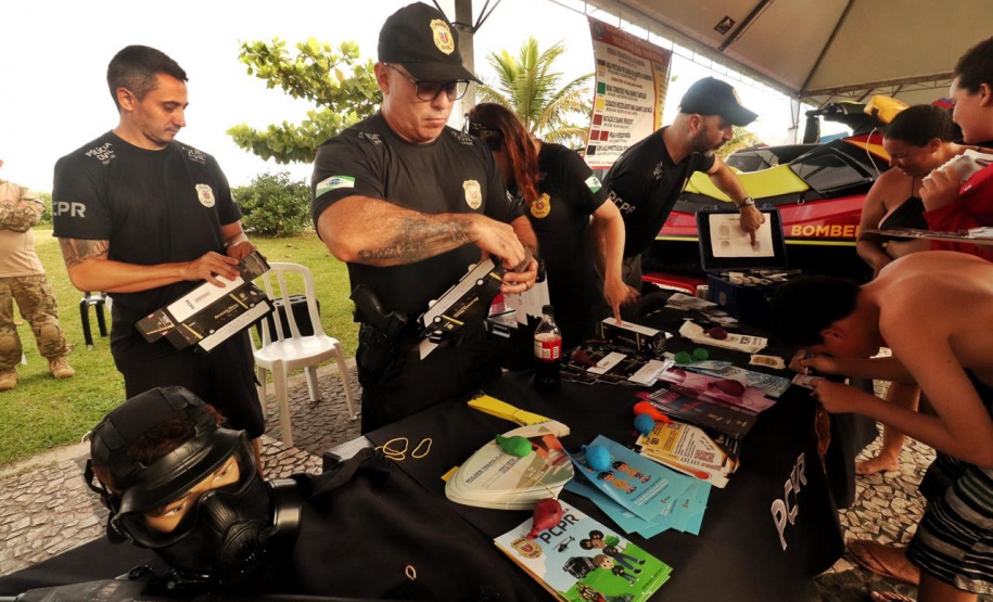 Evento em Caiobá encerra exposição das forças de segurança nesta temporada