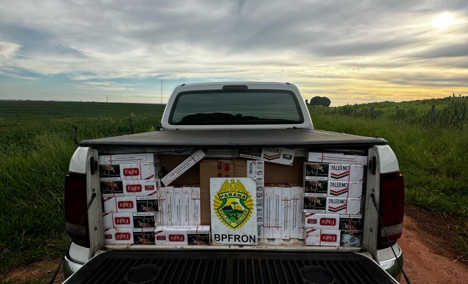 PMPR recupera veículo roubado e apreende cigarros contrabandeados em Rondon-PR