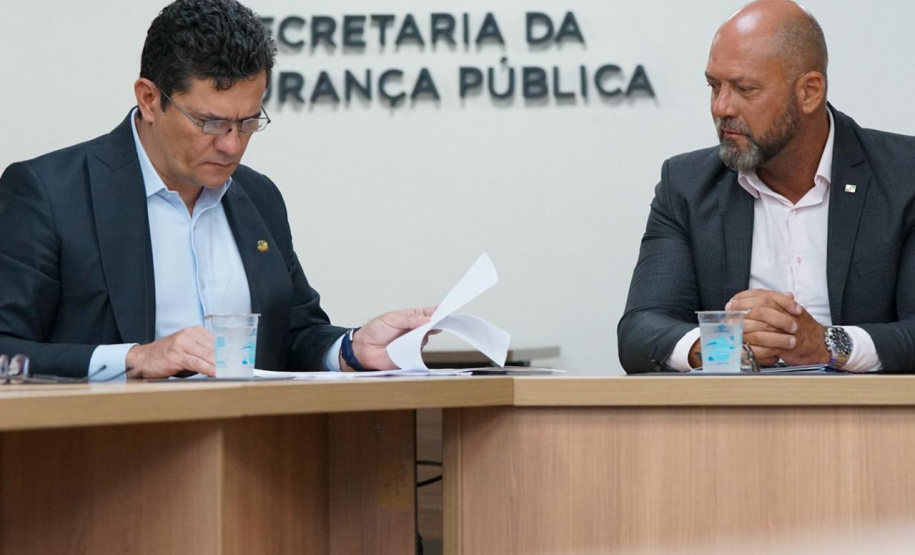 Secretaria da Segurança Pública do Paraná recebe comitiva do Senador Sergio Moro
