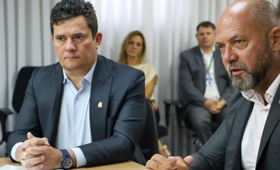 Secretaria da Segurança Pública do Paraná recebe comitiva do Senador Sergio Moro