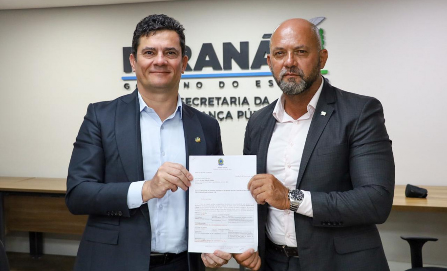 Secretaria da Segurança Pública do Paraná recebe comitiva do Senador Sergio Moro