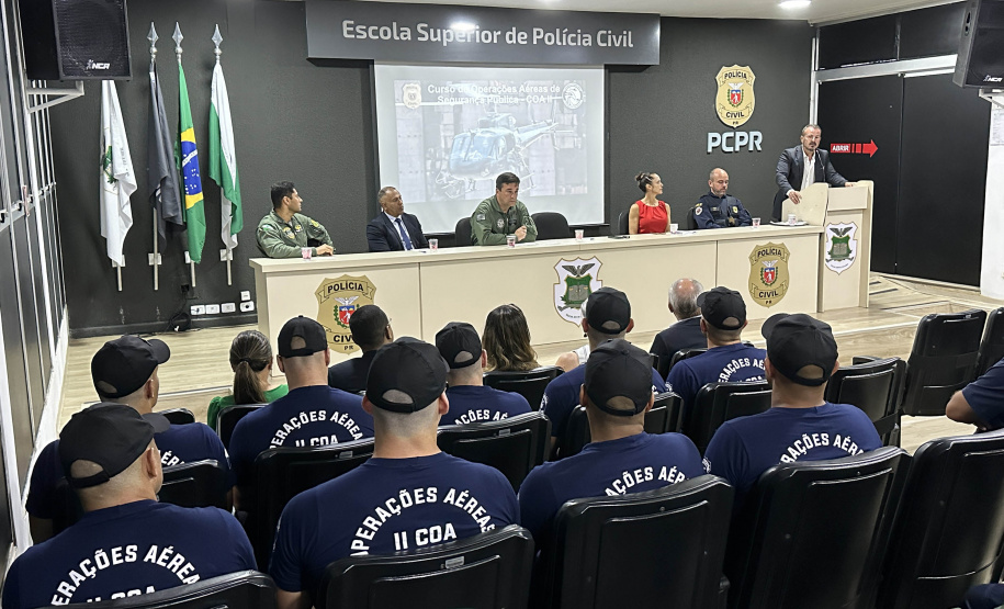 PCPR inicia curso de operações aéreas para ampliar formação de policiais