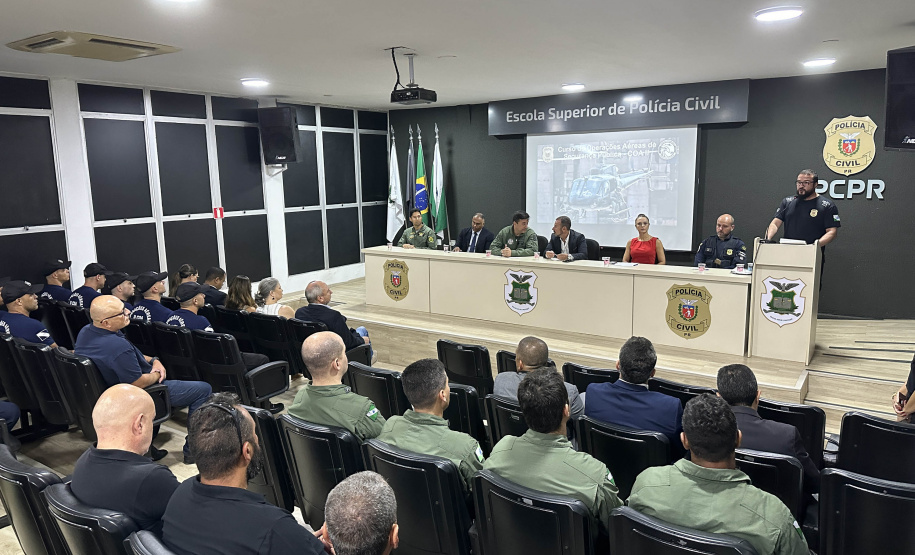 PCPR inicia curso de operações aéreas para ampliar formação de policiais