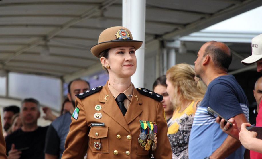 Maria Fernanda é a primeira mulher a comandar o Colégio da Polícia Militar do Paraná