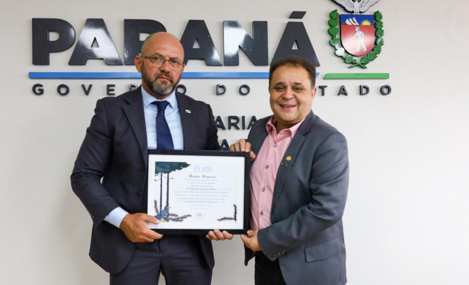 Secretaria de Estado da Segurança Pública recebe Menção Honrosa pelos 86 anos de fundação no Paraná