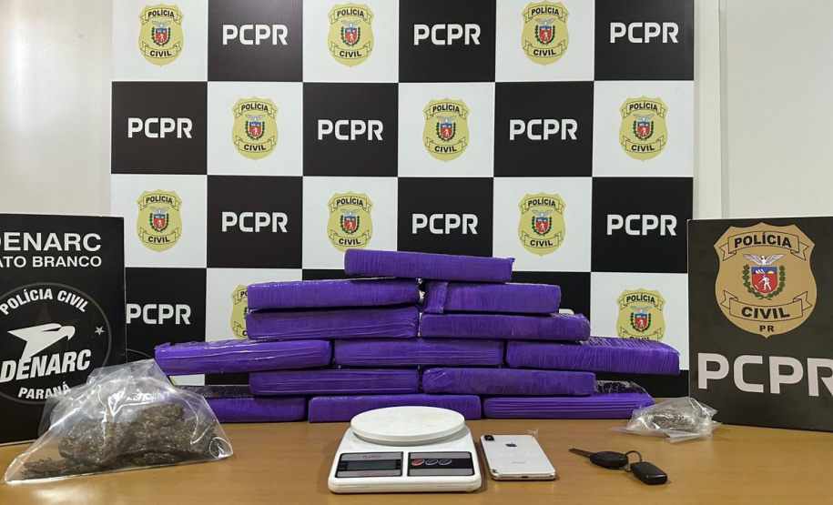 PCPR apreende mais de dez quilos de maconha e prende homem em flagrante em Vitorino