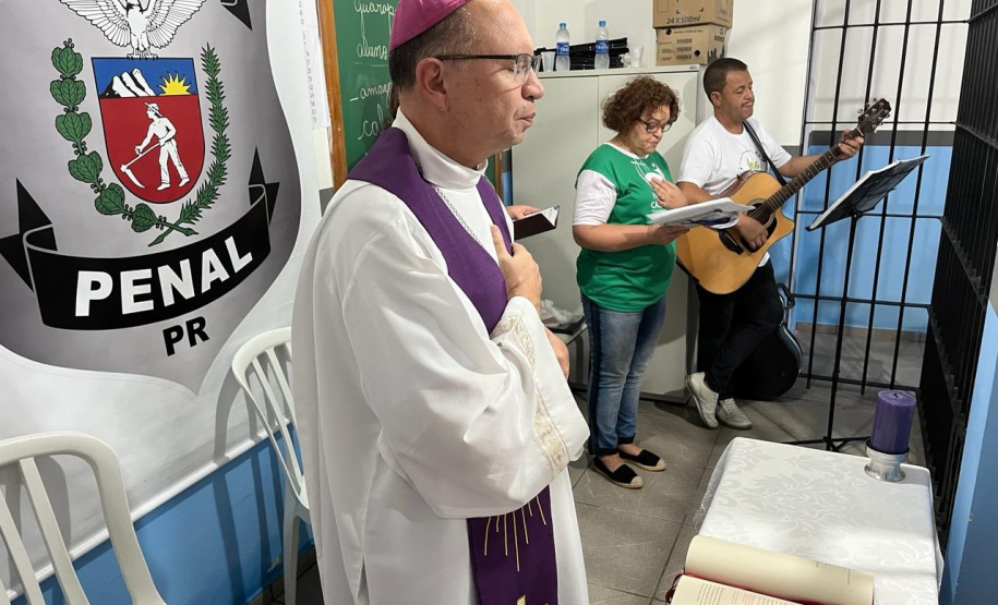 Polícia Penal e Pastoral Carcerária intensificam atendimentos religiosos em unidades prisionais de Guarapuava