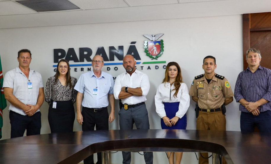 Autoridades políticas fazem visita na Secretaria da Segurança Pública do Paraná