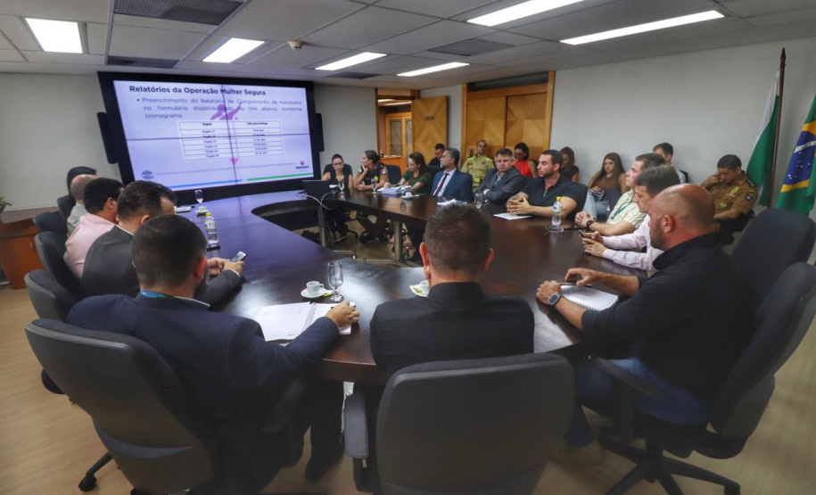 Forças de segurança se reúnem para discutir últimos ajustes da Operação Mulher Segura