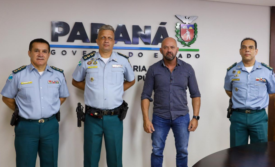 Secretário da Segurança Pública recebe visita de militares do Mato Grosso do Sul