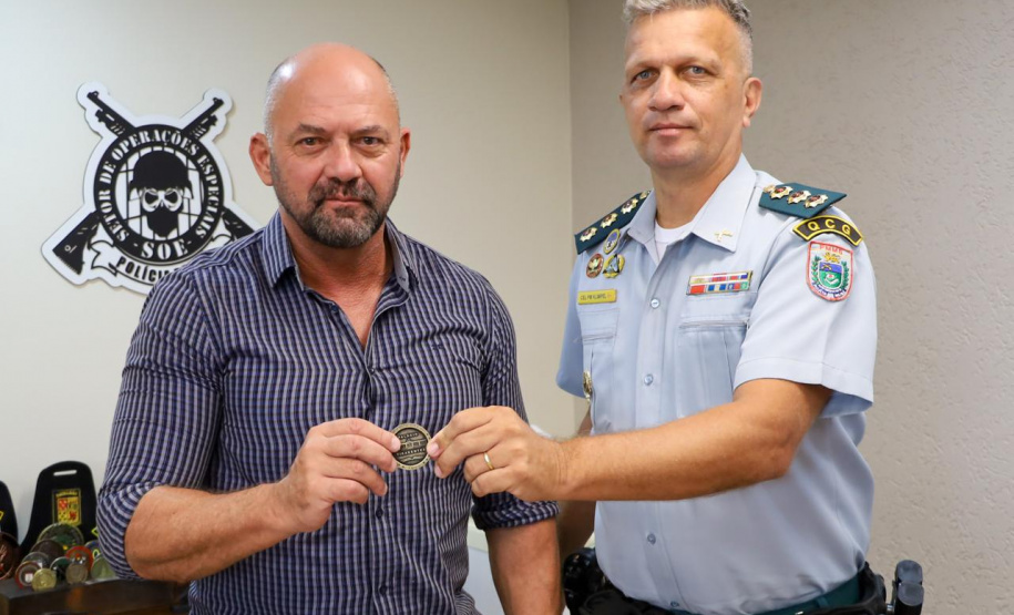 Secretário da Segurança Pública recebe visita de militares do Mato Grosso do Sul