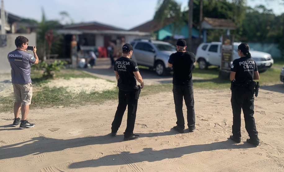 PCPR faz reconstituição de homícidio ocorrido em Guaratuba