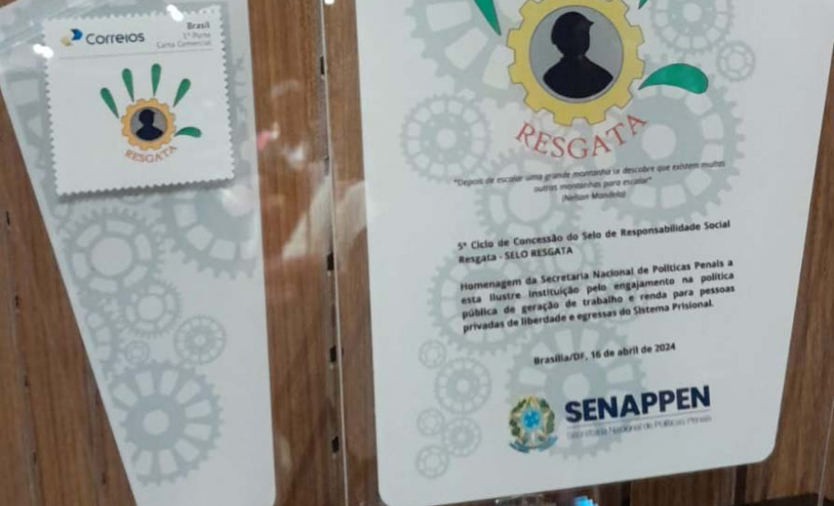 Paraná recebe Selo Resgata por três iniciativas com pessoas privadas de liberdade