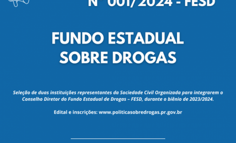 FESD lança chamamento público para participação da sociedade civil organizada no Conselho Diretor