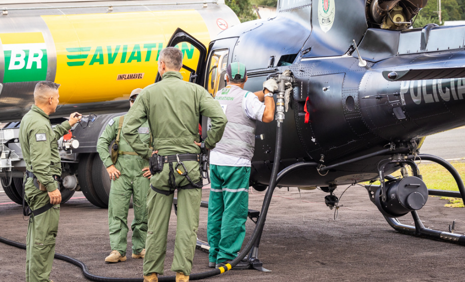 Polícia Civil do Paraná envia helicóptero e policiais para auxiliar o Rio Grande do Sul