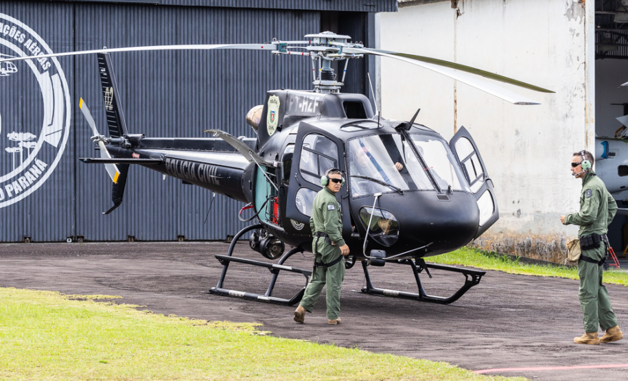 Polícia Civil do Paraná envia helicóptero e policiais para auxiliar o Rio Grande do Sul