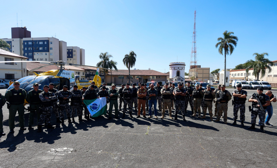Paraná envia policiais militares para auxiliar o Rio Grande do Sul com a segurança pública