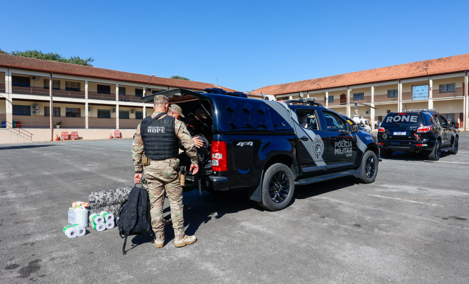 Paraná envia policiais militares para auxiliar o Rio Grande do Sul com a segurança pública