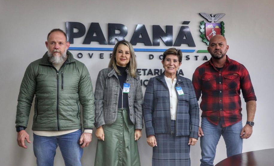 Secretário de Segurança Pública recebe visita da prefeita de Ponta Grossa na Sesp
