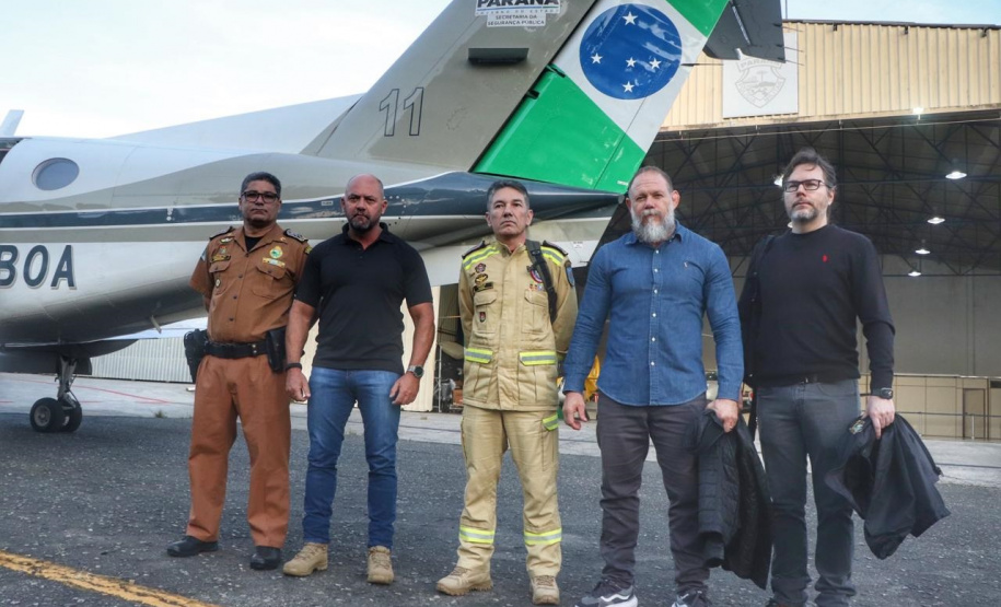 Com 104 agentes e muita tecnologia, forças de segurança do PR seguem apoiando o RS