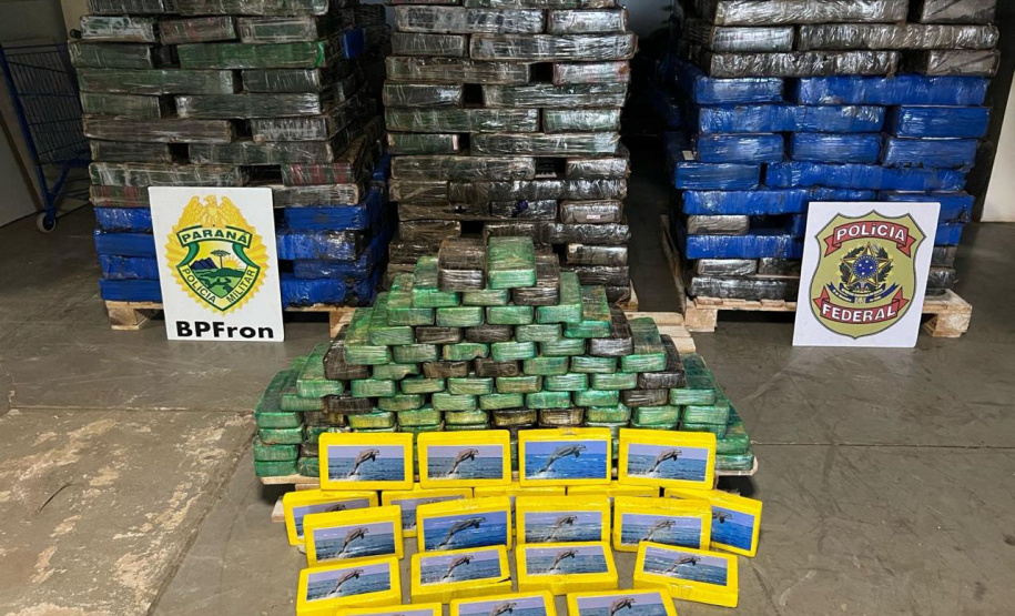 Forças policiais apreendem quatro toneladas e meia de maconha em Guaíra e Altônia