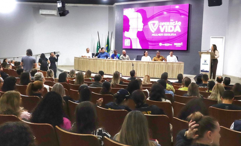 Operação Vida Mulher Segura é lançada em Cascavel