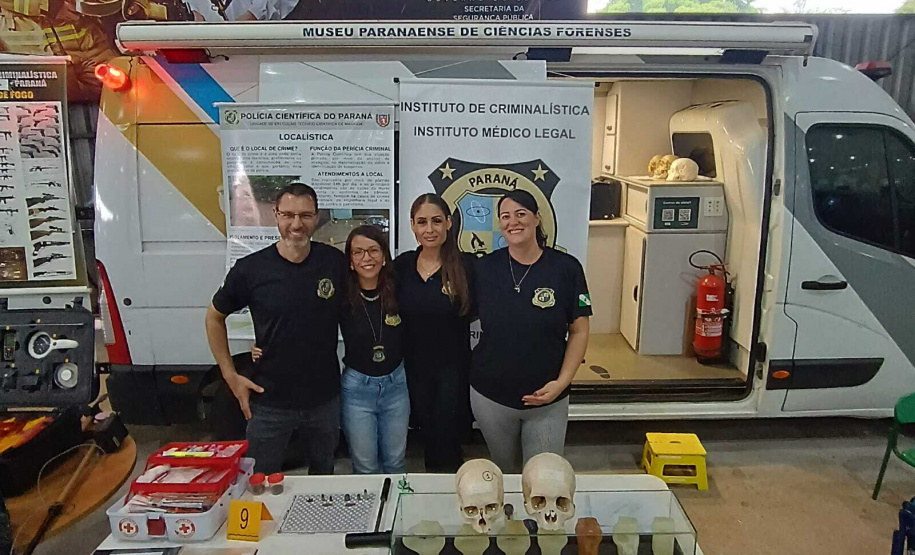Museu de Ciências Forenses promove exposições itinerantes em todo o Paraná