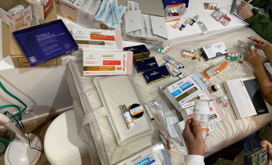 PCPR apreende produtos irregulares em clínica estética em Curitiba
