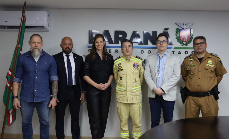 Secretário Hudson recebe diretora do Fundo Nacional de Segurança Pública, Camila Pintarelli