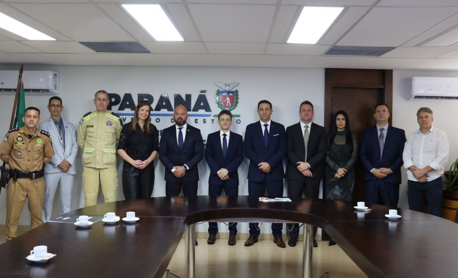 Secretário Hudson recebe diretora do Fundo Nacional de Segurança Pública, Camila Pintarelli