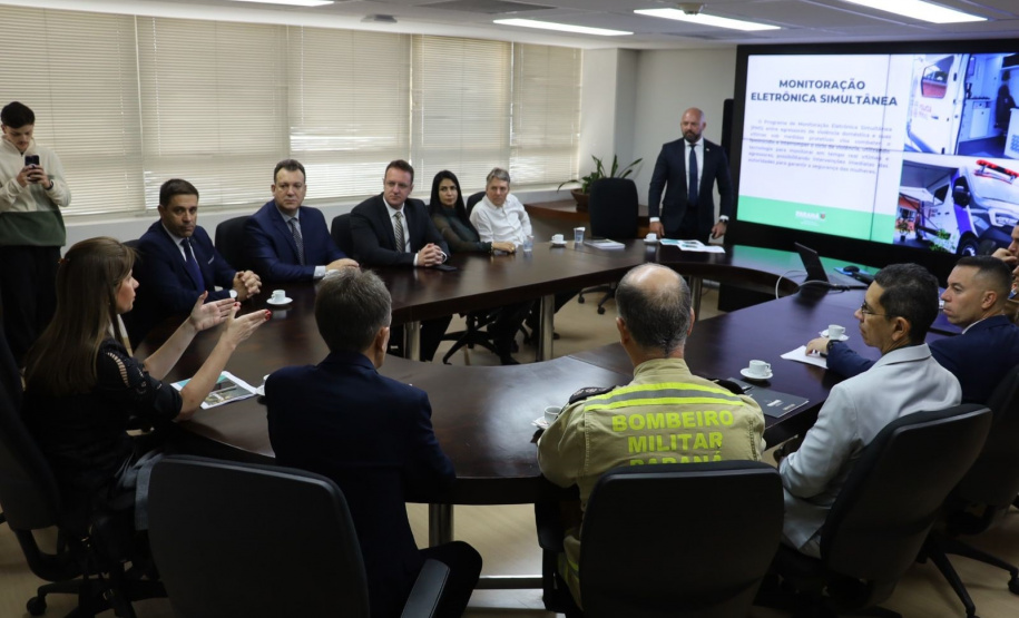 Secretário Hudson recebe diretora do Fundo Nacional de Segurança Pública, Camila Pintarelli